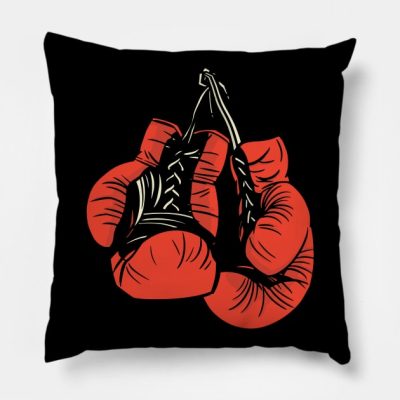 Boxing Gloves Throw Pillow Official Boxing Merch