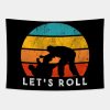 Lets Roll Bjj Tapestry Official Boxing Merch