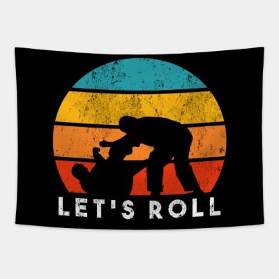 Lets Roll Bjj Tapestry Official Boxing Merch