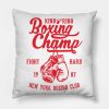 Boxing Champ Throw Pillow Official Boxing Merch