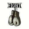 Vintage Boxing Gloves Fight Throw Pillow Official Boxing Merch