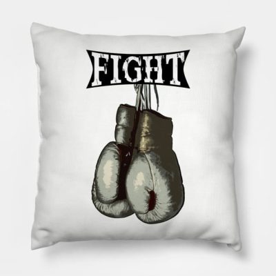 Vintage Boxing Gloves Fight Throw Pillow Official Boxing Merch