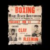 Cassius Clay Vs Donnie Fleeman Fight Poster Miami  Mug Official Boxing Merch