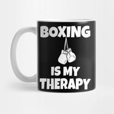 Boxing Is My Therapy Mug Official Boxing Merch