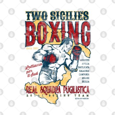 Two Sicilies Boxing Team Throw Pillow Official Boxing Merch