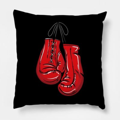 Boxing Gloves Throw Pillow Official Boxing Merch