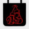 Red Boxing Gloves Lines Tote Official Boxing Merch