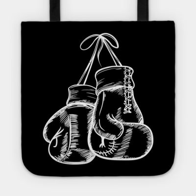 White Boxing Gloves Tote Official Boxing Merch