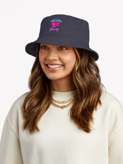 Just A Girl Who Loves Boxing Girls Boxing Gift Bucket Hat Official Boxing Merch