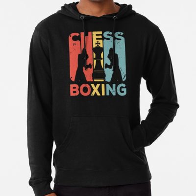 Chess Boxing Vintage Retro Hoodie Official Boxing Merch