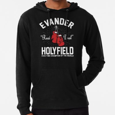 Vintage Evander Holyfield The Real Deal Hoodie Official Boxing Merch