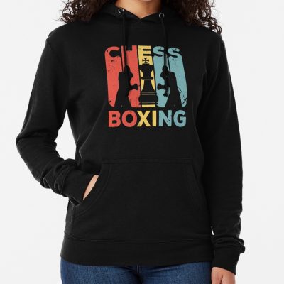 Chess Boxing Vintage Retro Hoodie Official Boxing Merch