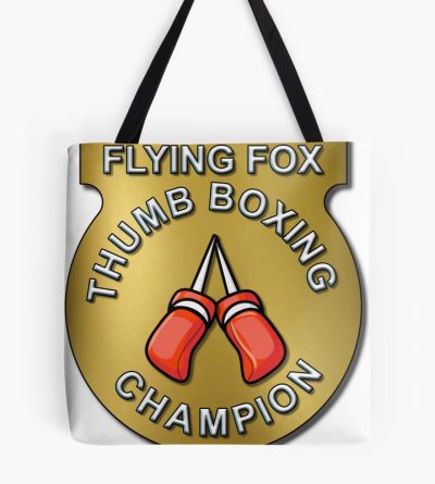 Flying Fox Thumb Boxing Champion. Tote Bag Official Boxing Merch