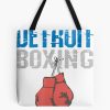 Detroit Boxing Retro Boxer Gym Gift Tote Bag Official Boxing Merch