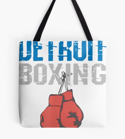 Detroit Boxing Retro Boxer Gym Gift Tote Bag Official Boxing Merch