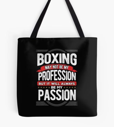 Boxing May Not Be My Profession But Its My Hobby Graphic Tote Bag Official Boxing Merch