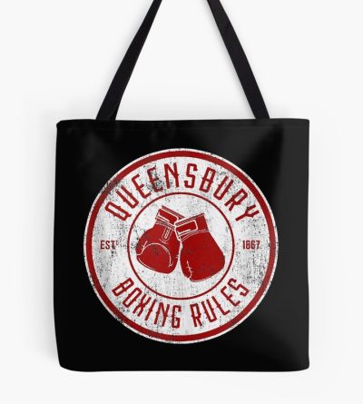 Distressed Queensbury Boxing Rules - Vintage Boxing Tote Bag Official Boxing Merch