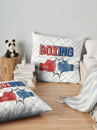 Boxing Throw Pillow Official Boxing Merch