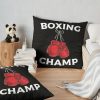 Boxing Champ Throw Pillow Official Boxing Merch