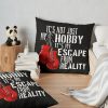 Boxing Not Just A Hobby An Escape From Reality Throw Pillow Official Boxing Merch