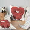 Red Boxing Gloves Such As Heart - Pair Of Boxing Gloves Throw Pillow Official Boxing Merch