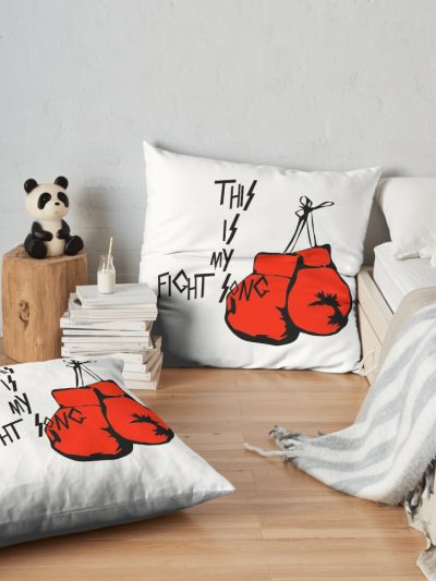 This Is My Fight Song Throw Pillow Official Boxing Merch