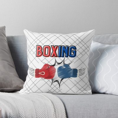 Boxing Throw Pillow Official Boxing Merch