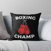 Boxing Champ Throw Pillow Official Boxing Merch