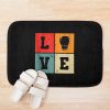 Boxing Love - Martial Arts Boxing Fighter Kickboxing Boxing Bath Mat Official Boxing Merch