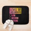 Level Of Boxing In Watercolor Bath Mat Official Boxing Merch