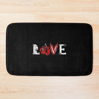 Boxing Vintage Love Bath Mat Official Boxing Merch