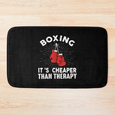 Funny Boxing Quote Gloves Boxer Bath Mat Official Boxing Merch