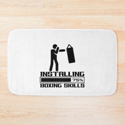 Installing Boxing Skills - Boxing Lover - Funny Boxing Bath Mat Official Boxing Merch