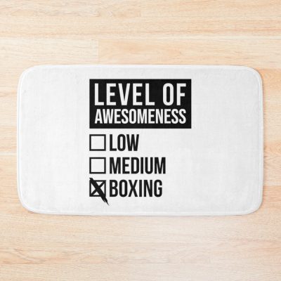 Level Of Boxing Bath Mat Official Boxing Merch