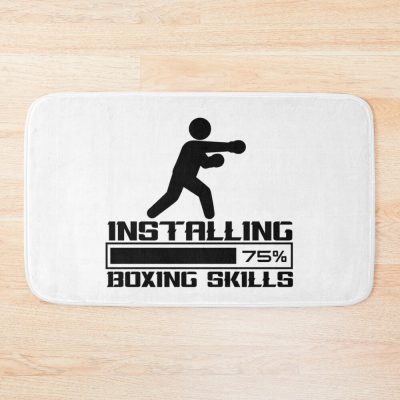 Installing Boxing Skills - Boxing Lover - Funny Boxing Bath Mat Official Boxing Merch