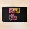 Level Of Boxing In Watercolor Bath Mat Official Boxing Merch