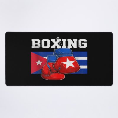 Cuba Boxing Gloves Boxer Boxing Lover Cubans Flag Mouse Pad Official Boxing Merch