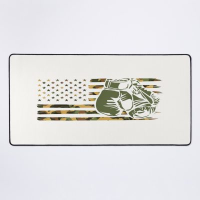 Camo Boxing Usa Flag For Boxer - American Flag Boxing Mouse Pad Official Boxing Merch