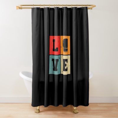 Boxing Love - Martial Arts Boxing Fighter Kickboxing Boxing Shower Curtain Official Boxing Merch