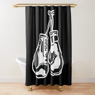 Boxing Gloves Shower Curtain Official Boxing Merch