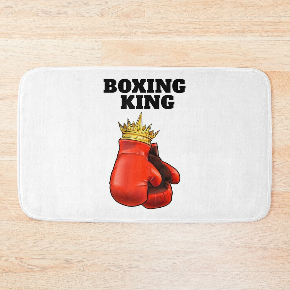 Boxing King Mens Boxing T Boys Boxer Sport Boxing Bath Mat