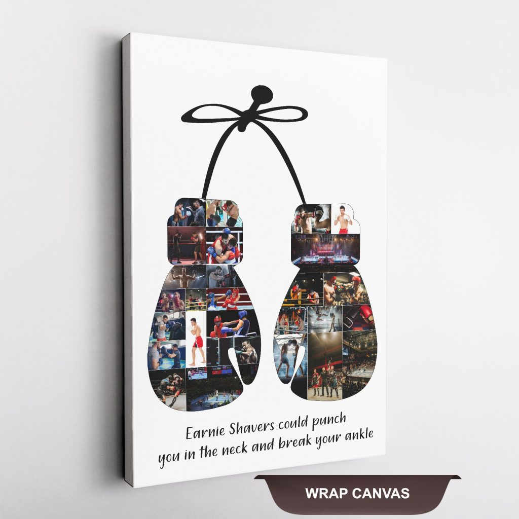 Boxing Gloves Photos Personalized Wall Art