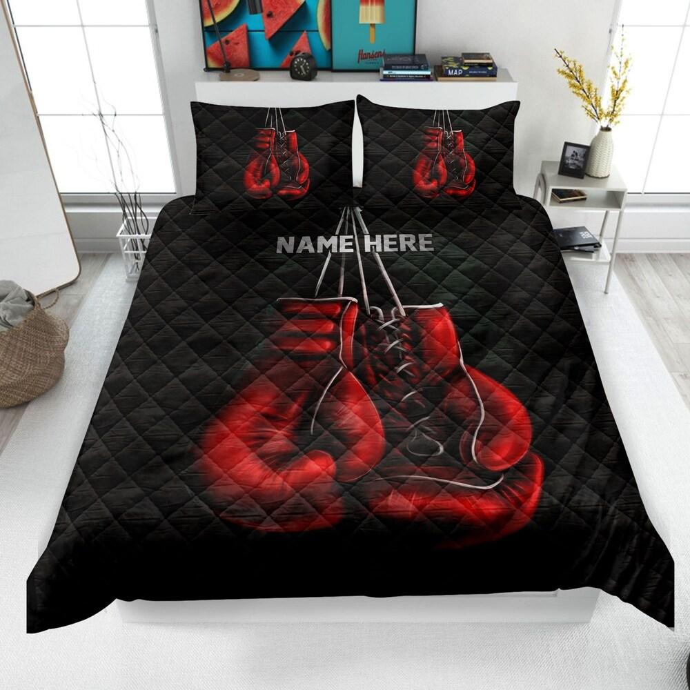 Personalized Boxing Quilt Set