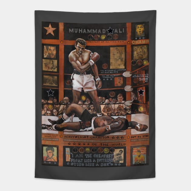 Boxing Muhammed Ali Tapestry
