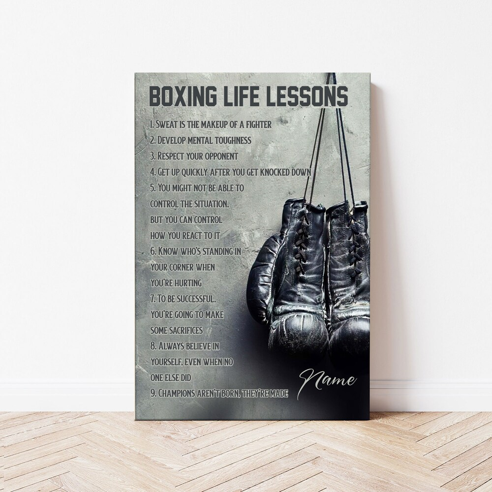 Personalized Boxing Poster Canvas