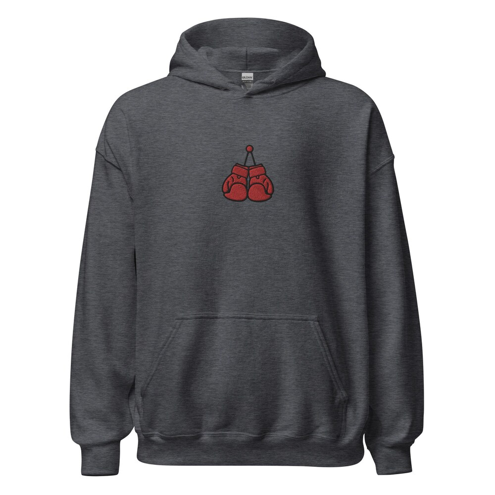 Boxing Gloves Embroidered Hoodie Gift